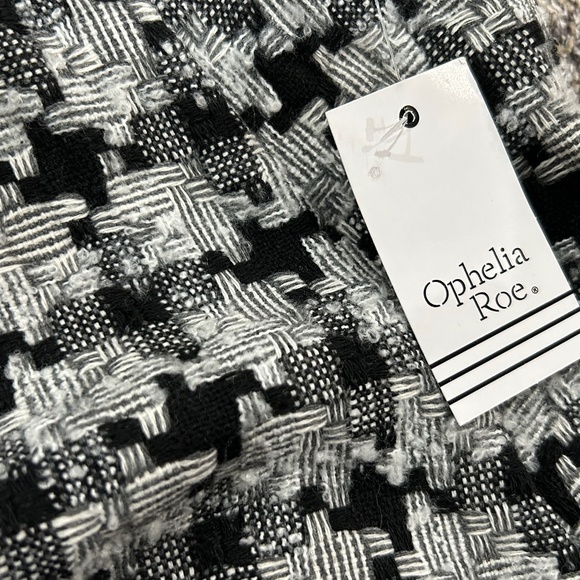 Ophelia Roe houndstooth tweed short skirt 2x new - Picture 3 of 3